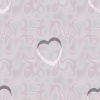 multicolor embossed heart tile